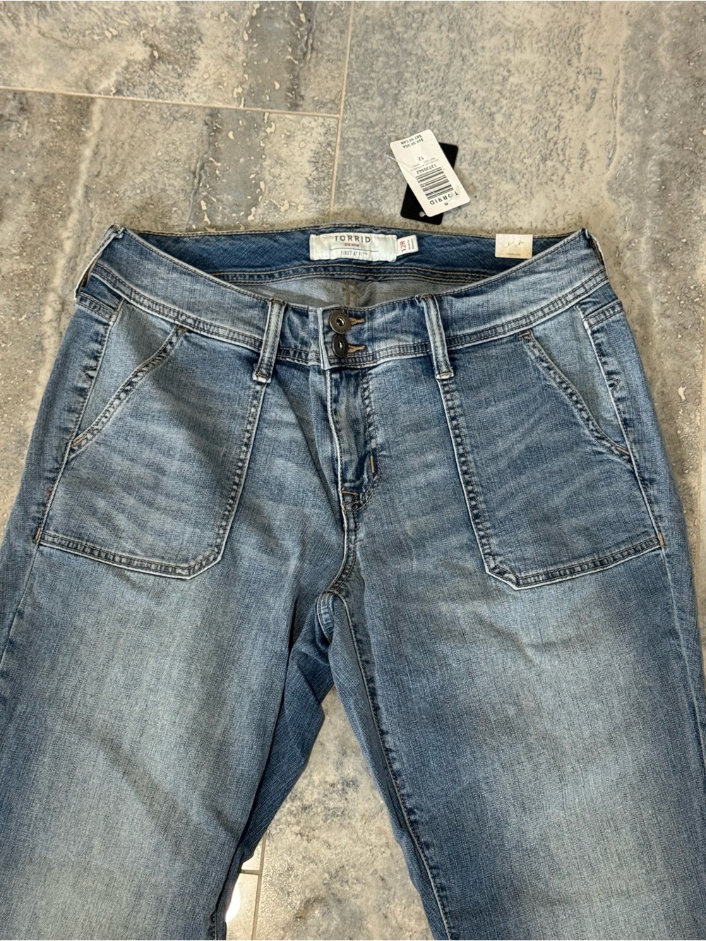 torrid Light Blue Wide-Leg Flare Jeans - Picture 3 of 5